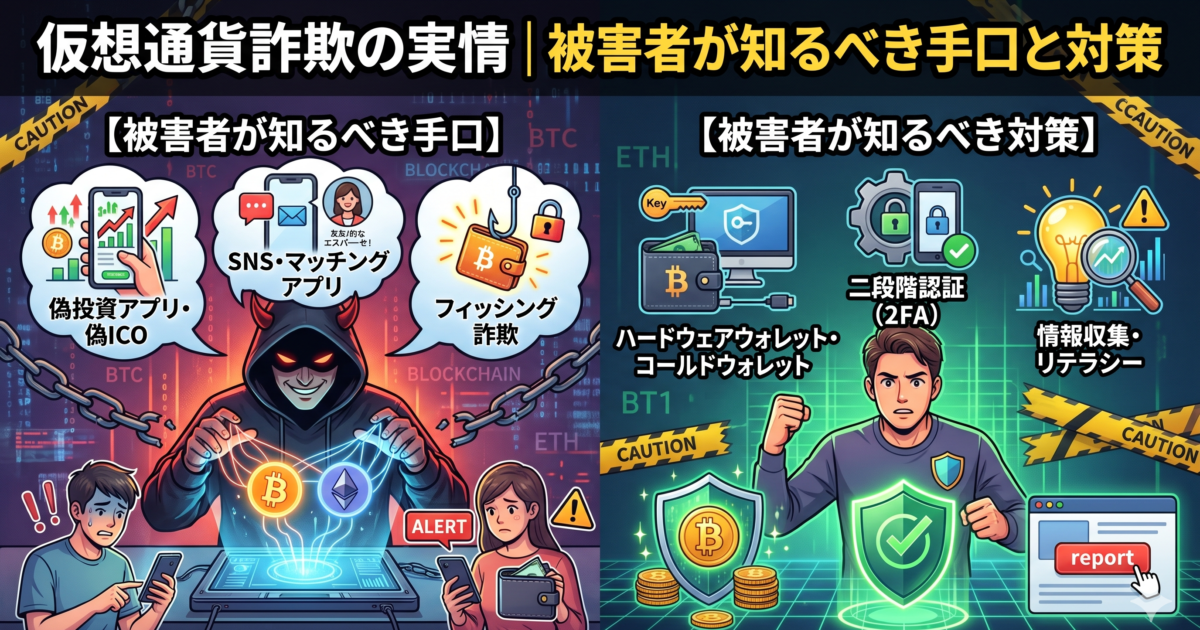 仮想通貨詐欺の実情｜被害者が知るべき手口と対策