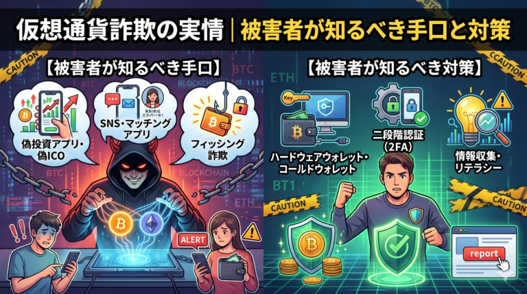 仮想通貨詐欺の実情｜被害者が知るべき手口と対策　　