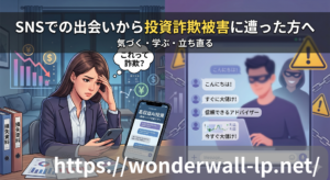 SNSでの出会いから投資詐欺被害に遭った方へ　