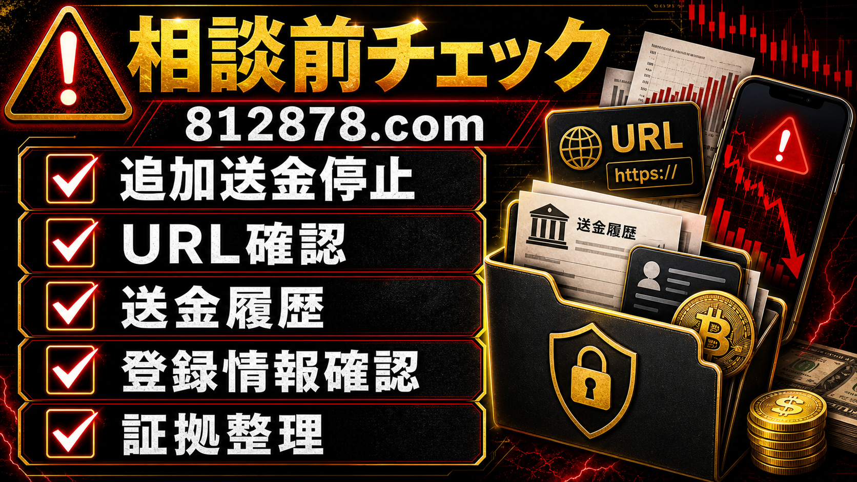 812878.comの出金トラブル相談前チェックリスト