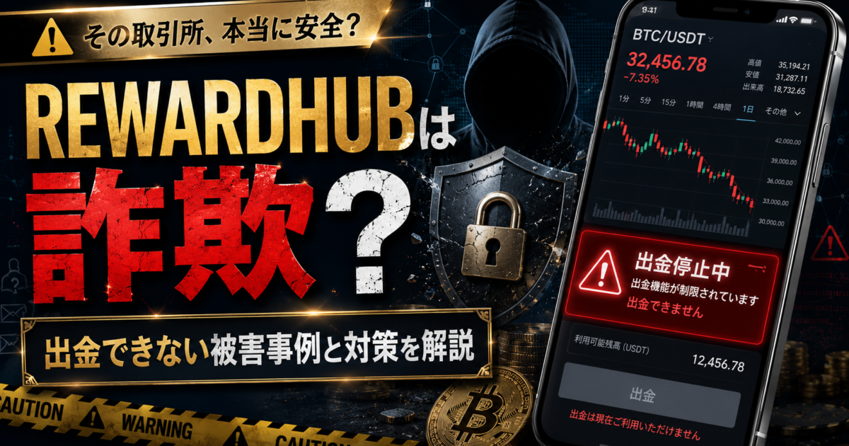 REWARDHUBは詐欺？出金できない被害事例と対策を解説