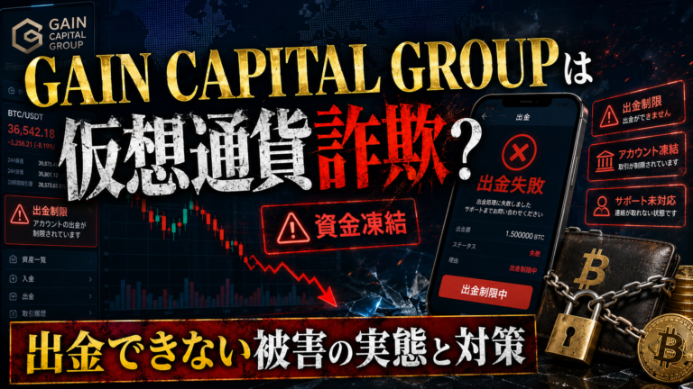 GAIN CAPITAL GROUPは仮想通貨詐欺？出金できない被害の実態と対策