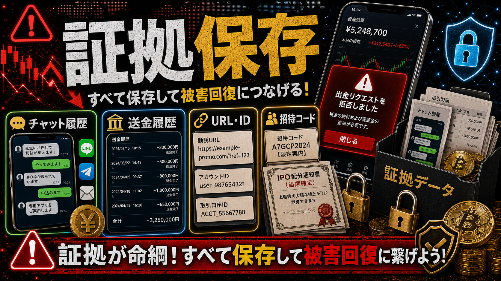 AGCPSの出金トラブルで保存すべき証拠