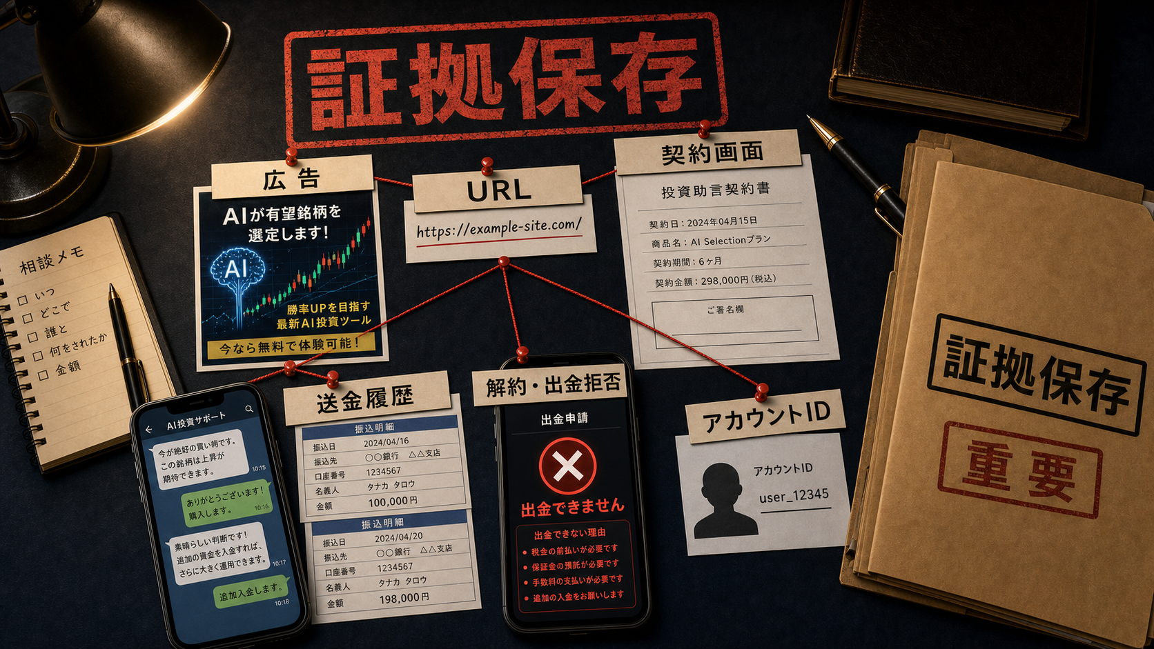 AI投資ツール系で保存すべき証拠