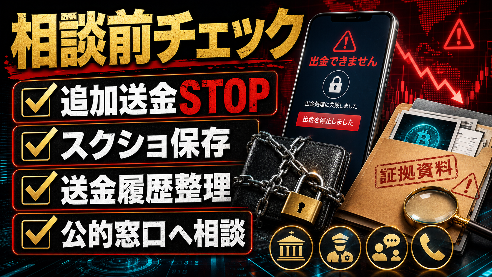 Bithaokの出金トラブル相談前チェックリスト