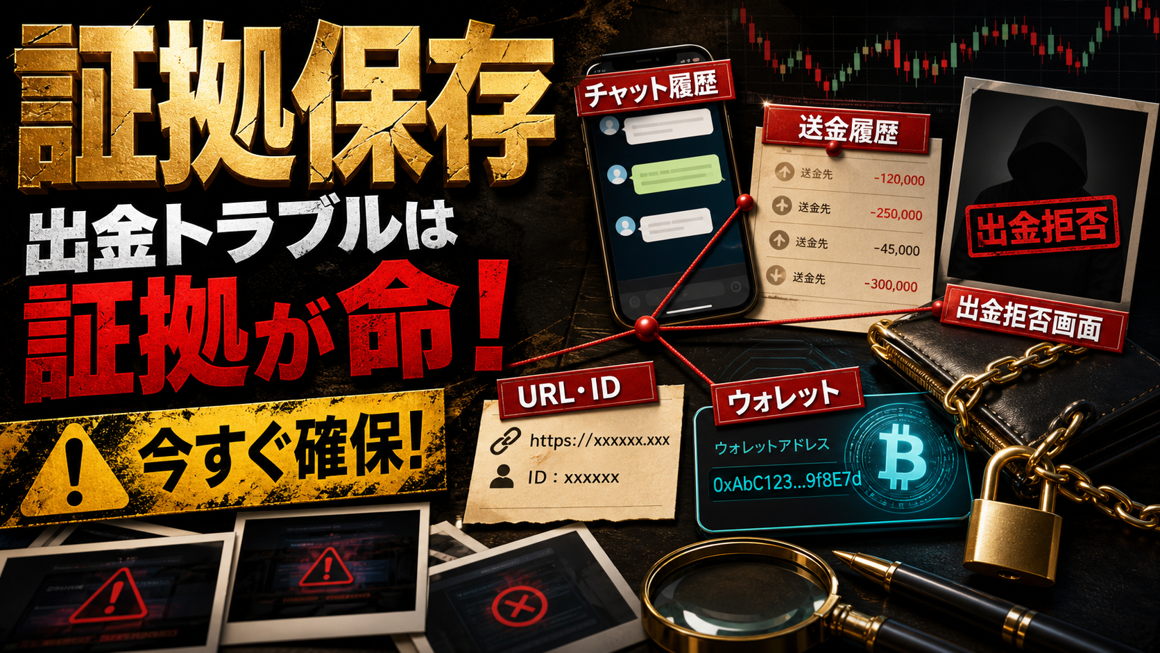 Bithaokの出金トラブルで保存すべき証拠