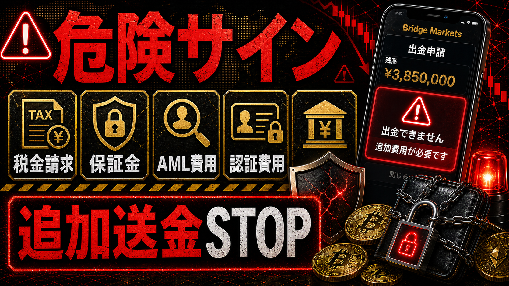 Bridge Marketsの出金トラブルで注意したい危険サイン