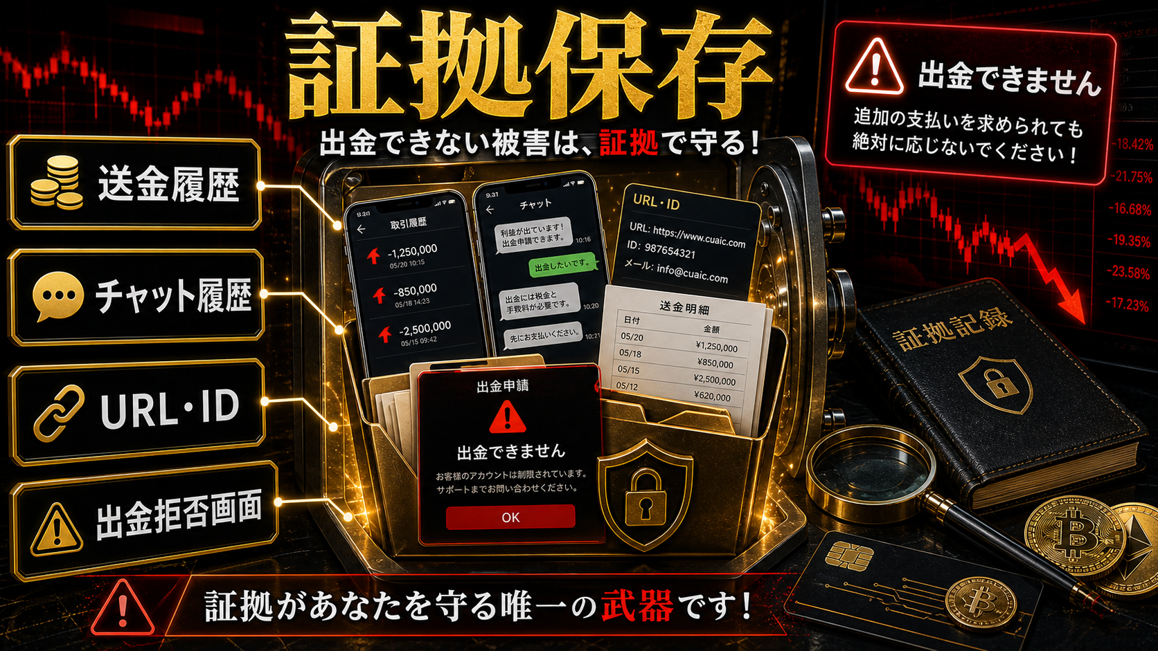 Currency-VC Roundの出金トラブルで保存すべき証拠