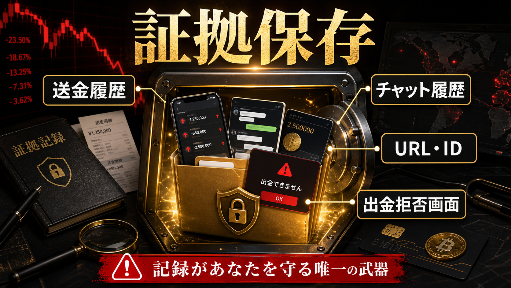 FFJO TERの出金トラブルで保存すべき証拠