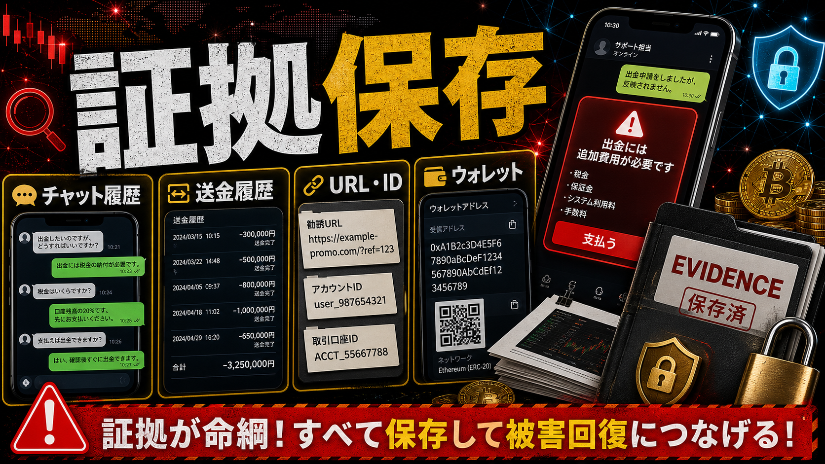 Forexstockの出金トラブルで保存すべき証拠