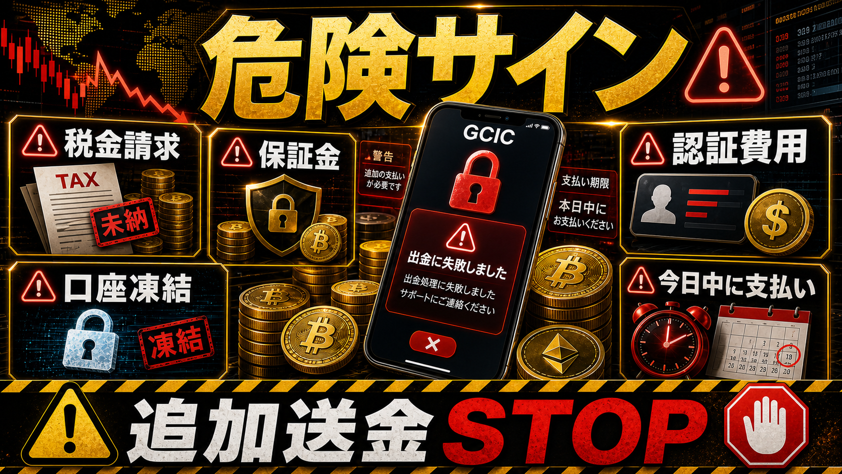 GCICの出金トラブルで注意したい危険サイン