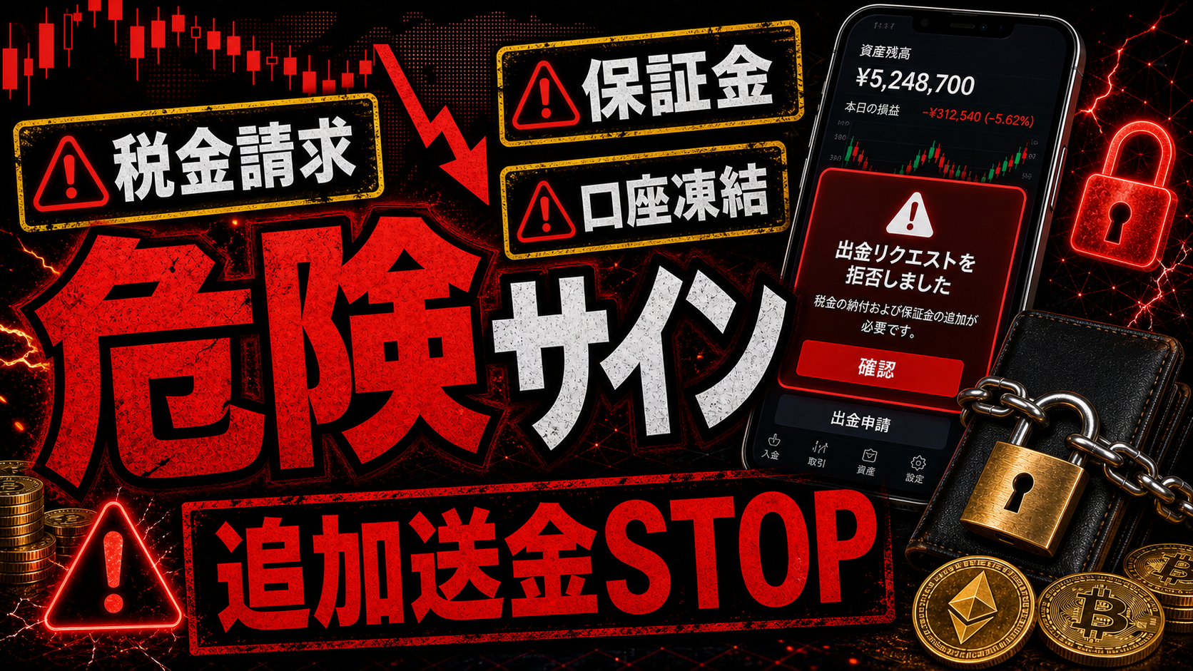 GFDcoinの出金トラブルで注意したい危険サイン