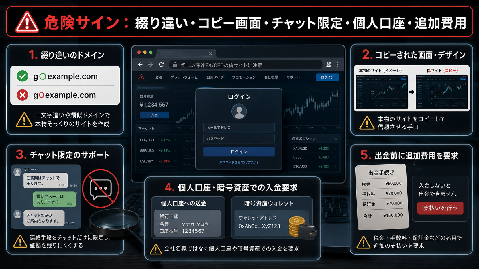 GO Marketsを装う偽サイトで注意したい危険サイン