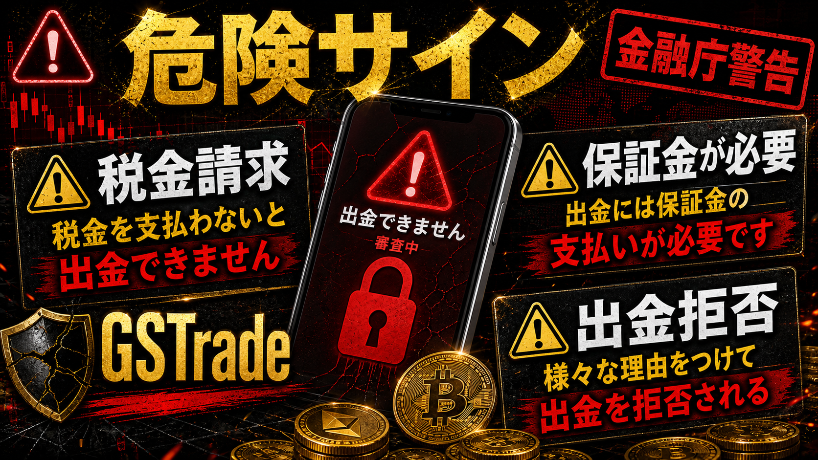 GSTradeの出金トラブルで注意したい危険サイン