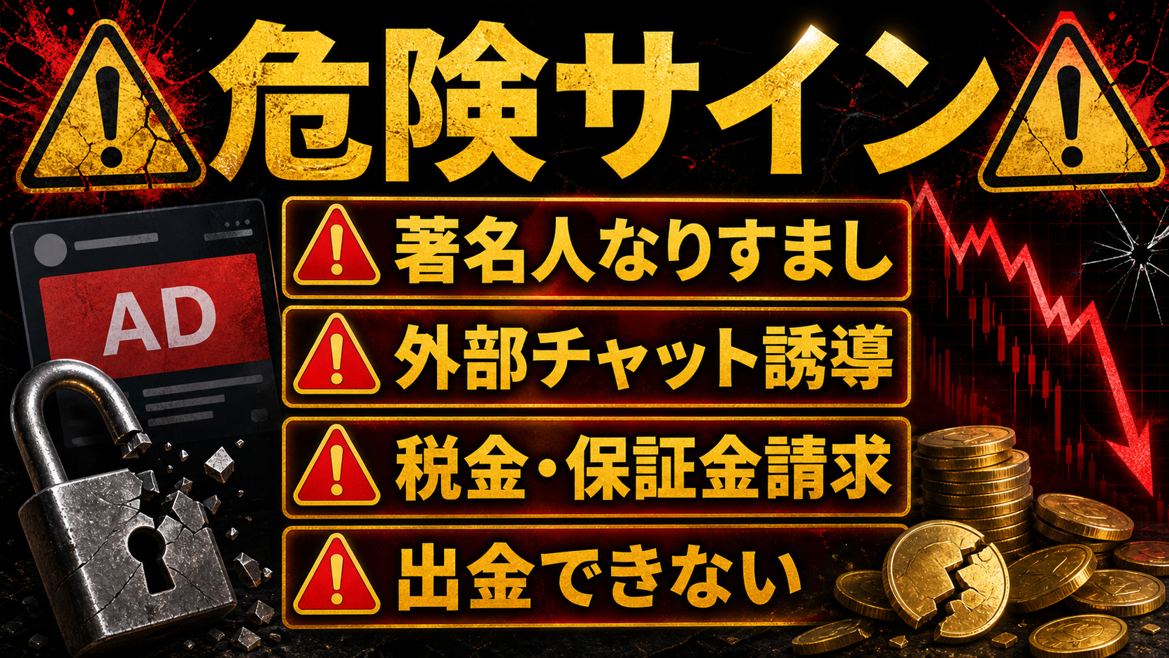 Instagram投資詐欺で注意したい危険サイン