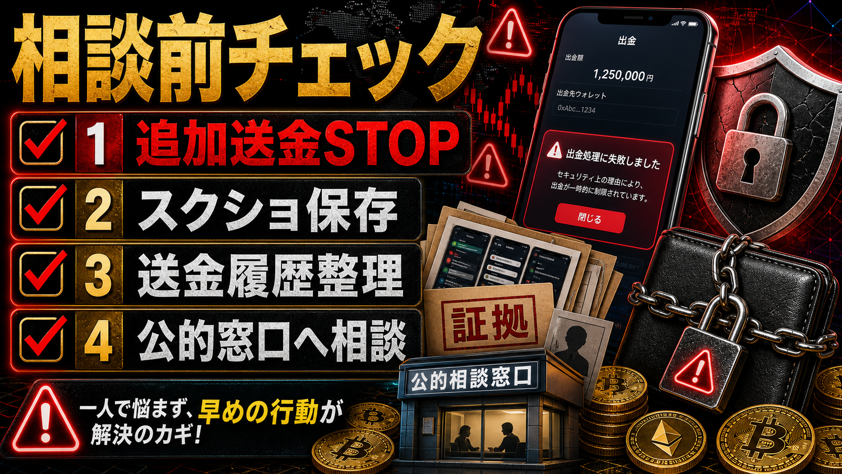 JEFTXの出金トラブル相談前チェックリスト