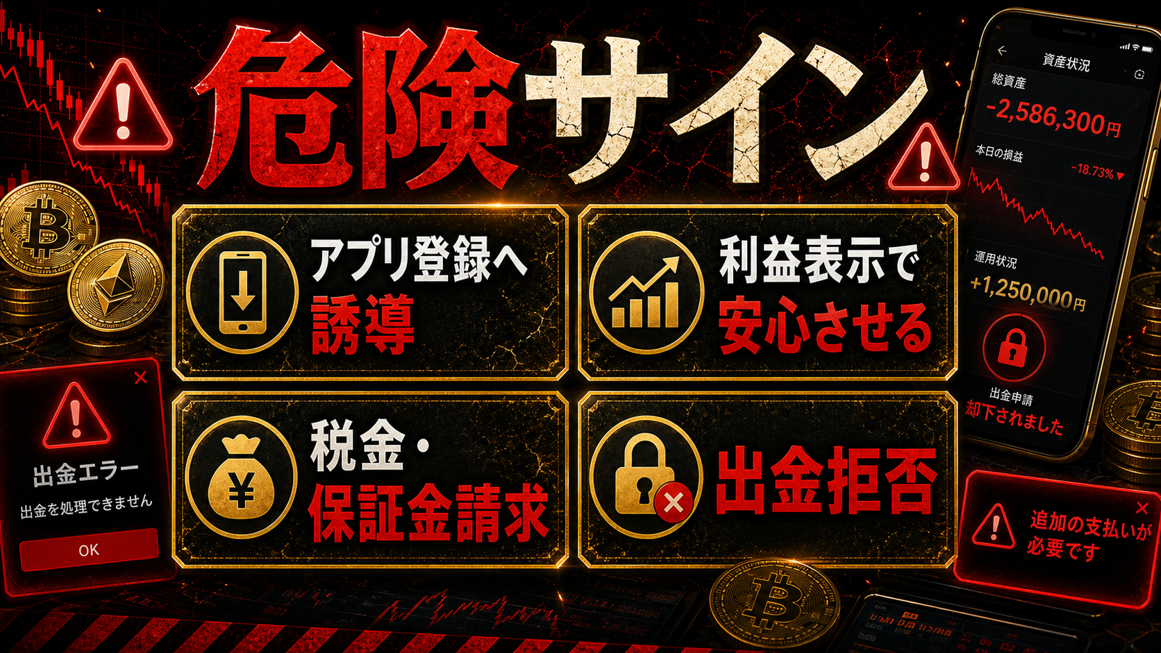 JFICの出金トラブルで注意したい危険サイン