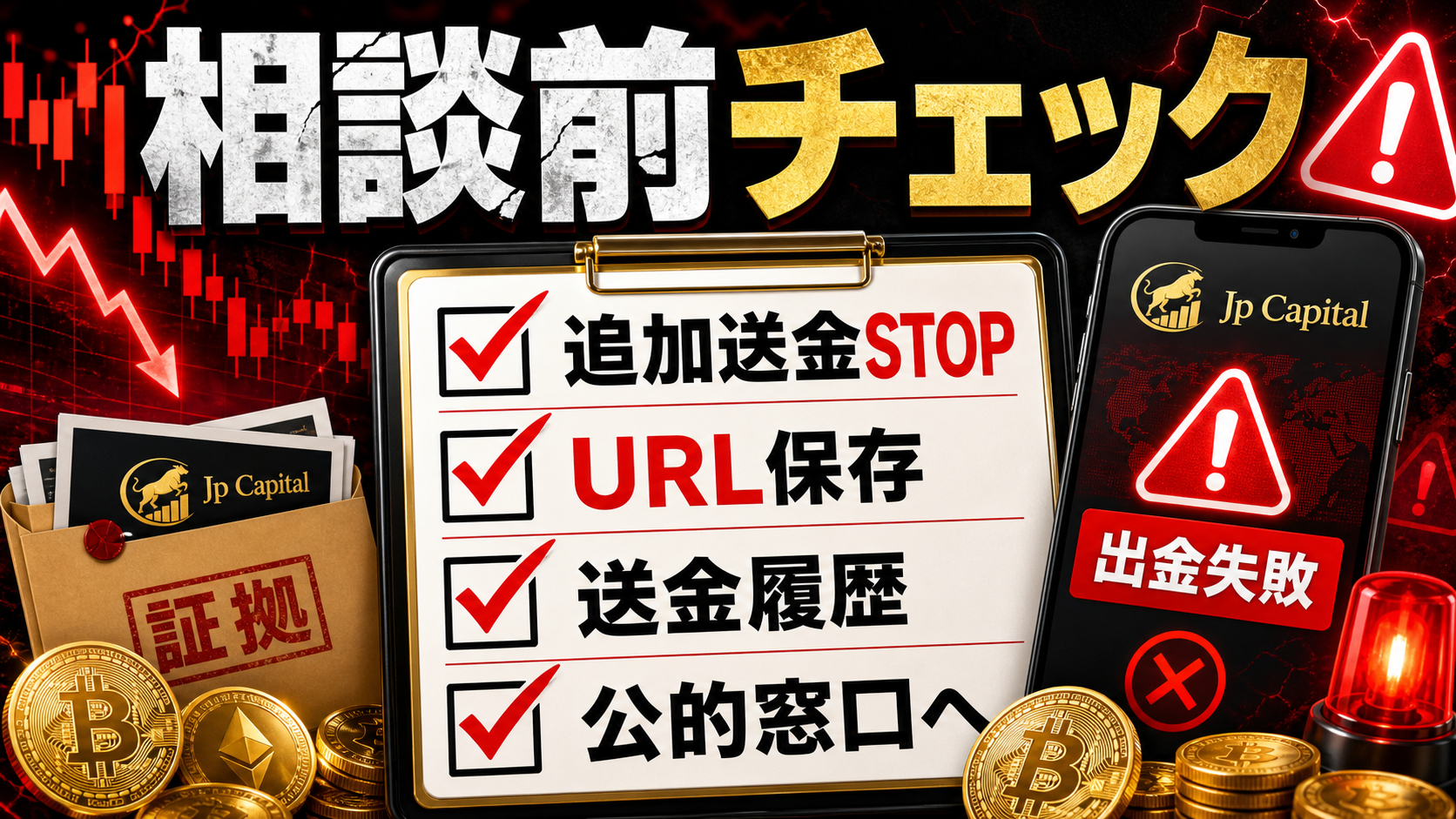 Jp Capitalの出金トラブル相談前チェックリスト