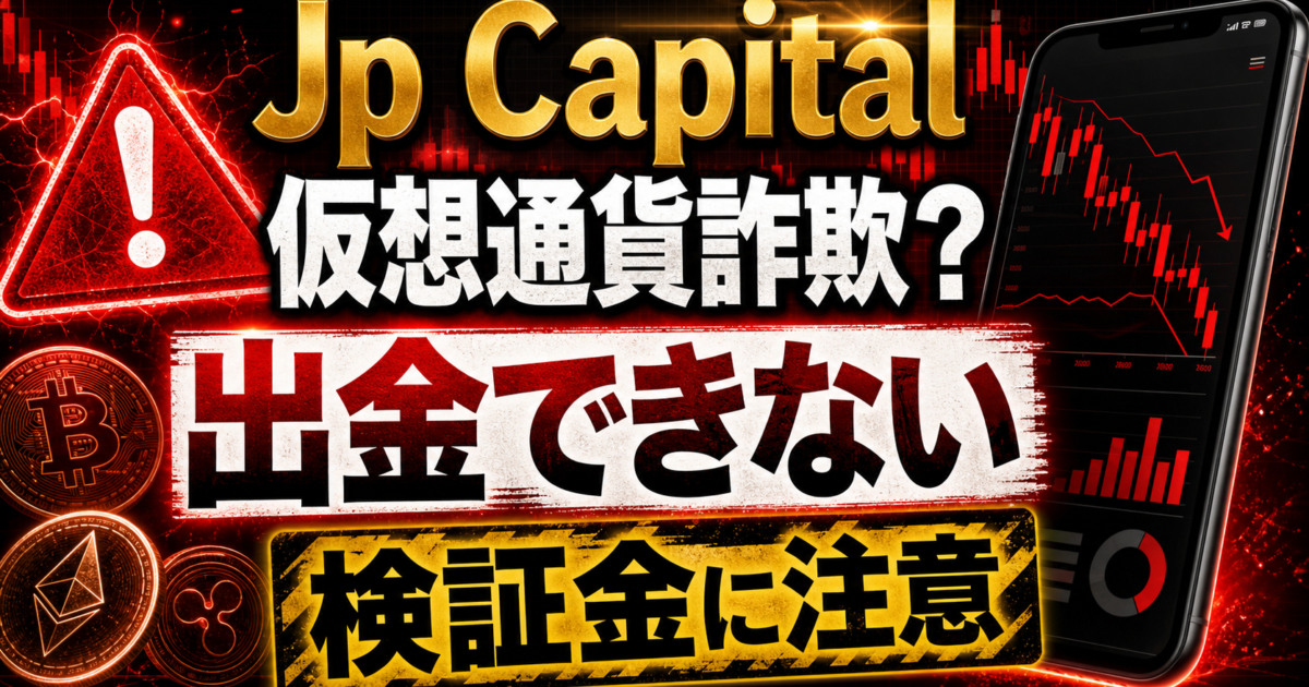 Jp Capitalの出金トラブルや検証金請求の危険サインをまとめた注意喚起アイキャッチ
