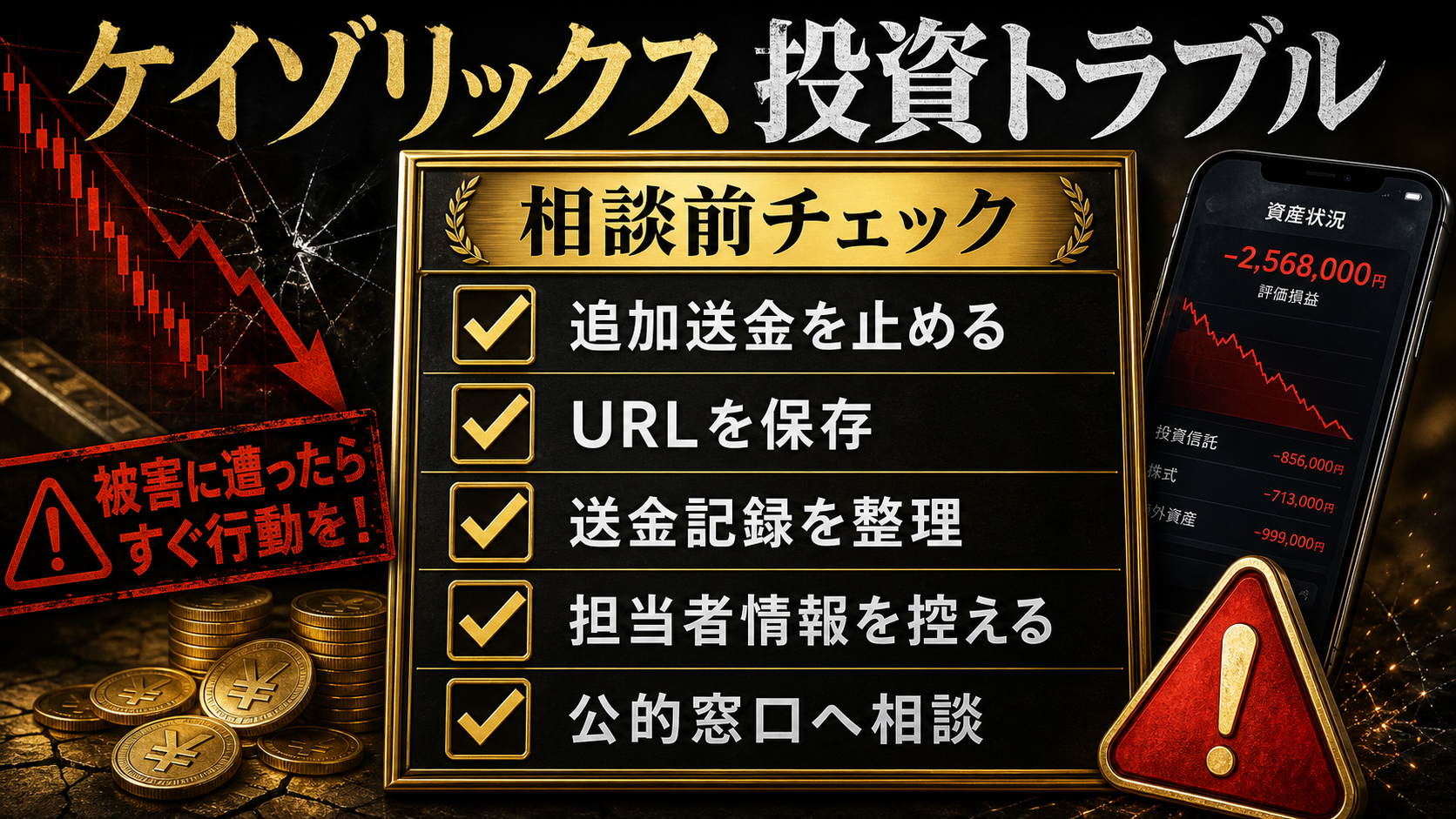 Keizorixの出金トラブル相談前チェックリスト
