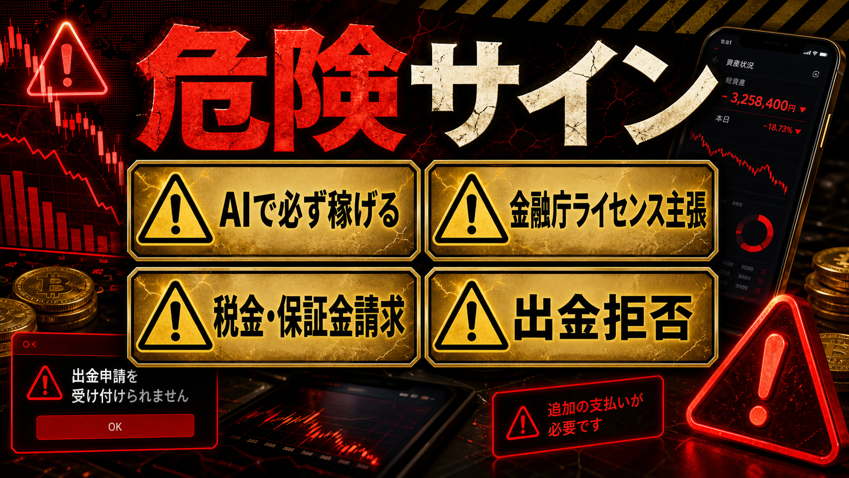 Keizorixの出金トラブルで注意したい危険サイン