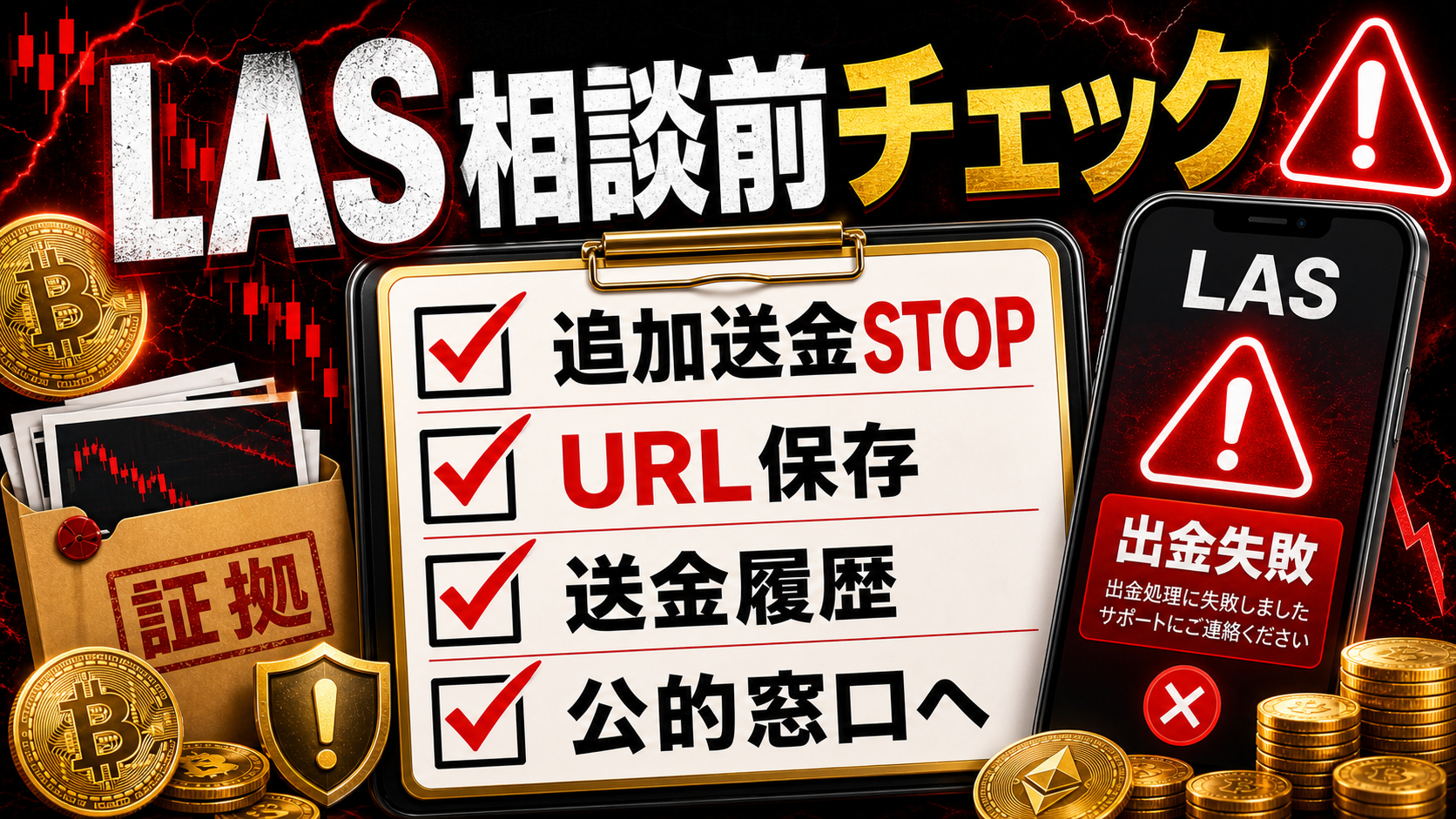 LASの出金トラブル相談前チェックリスト