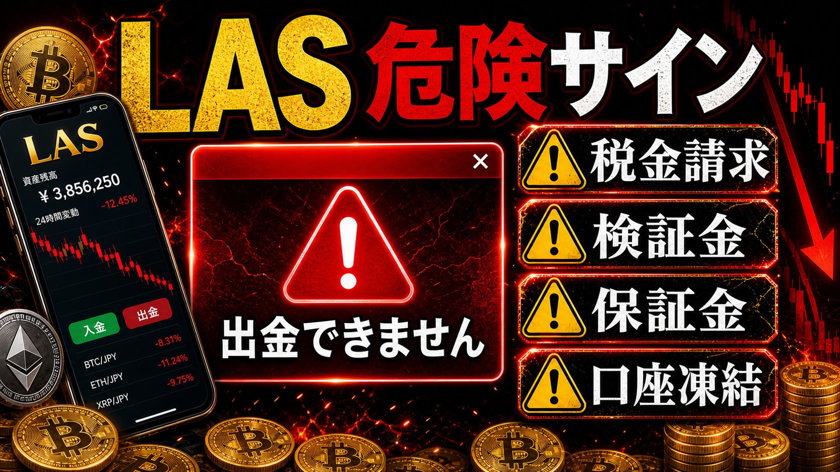 LASの出金トラブルで注意したい危険サイン