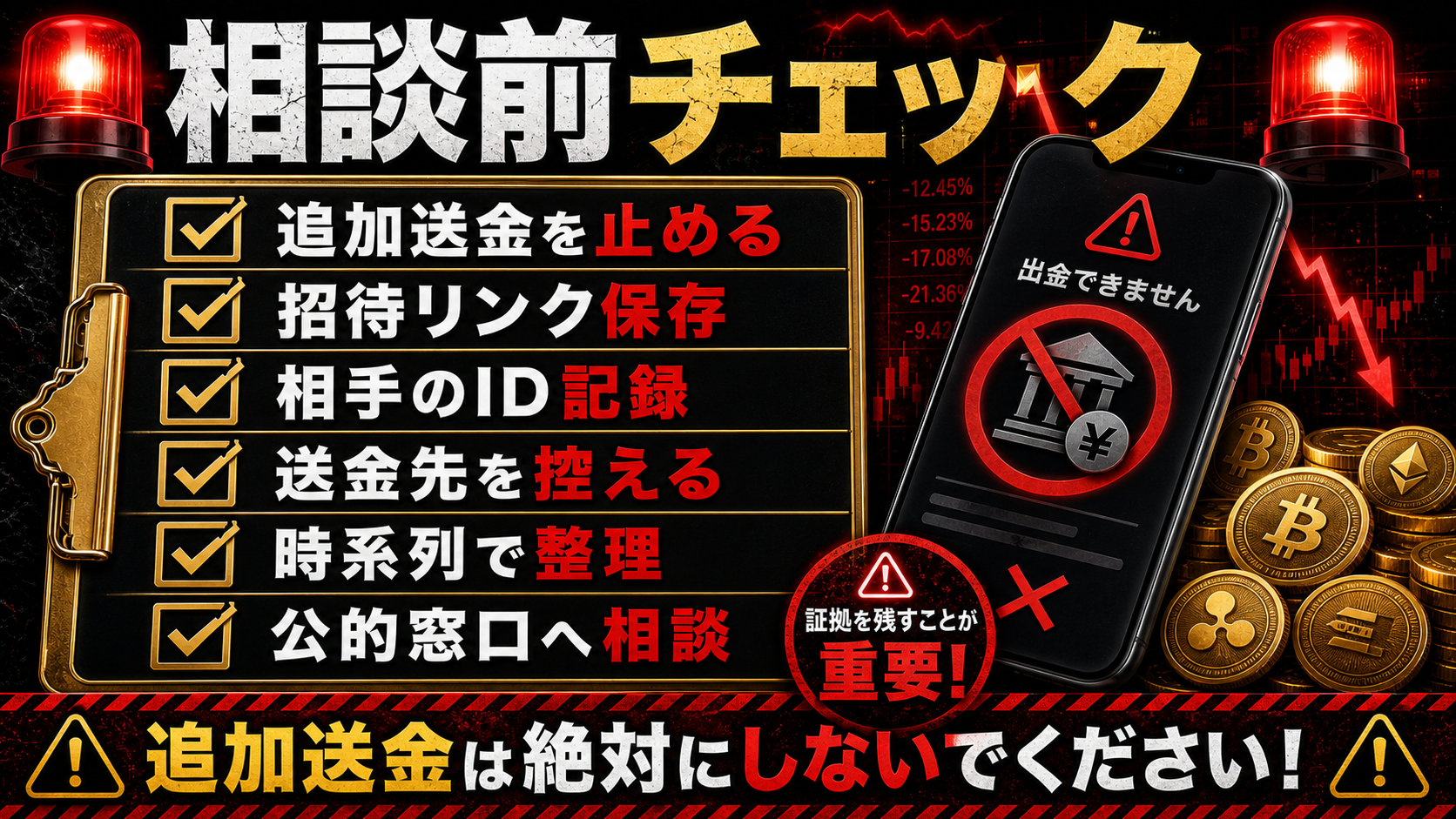 LINE投資グループの相談前チェックリスト