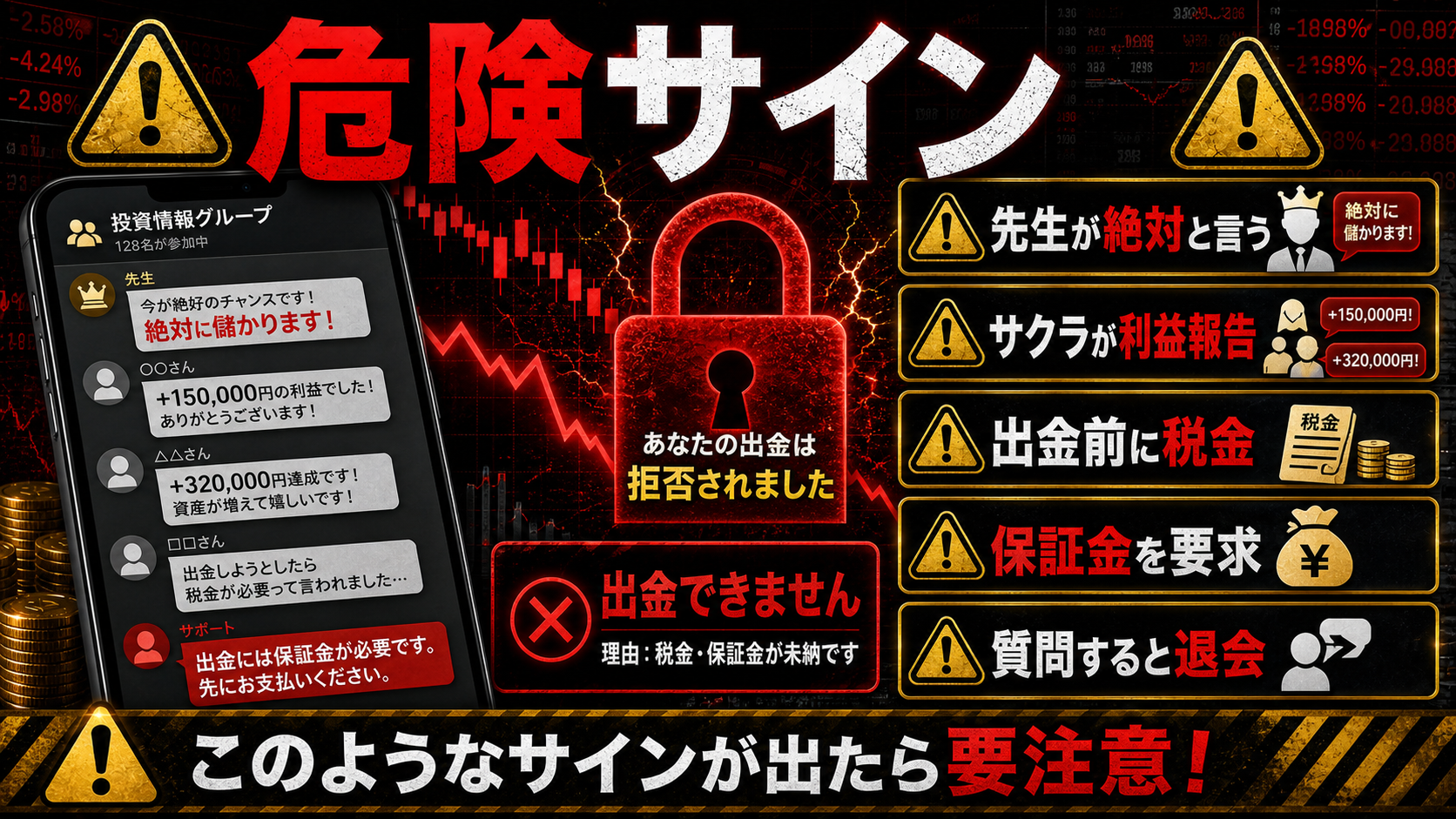 LINE投資グループで注意したい危険サイン