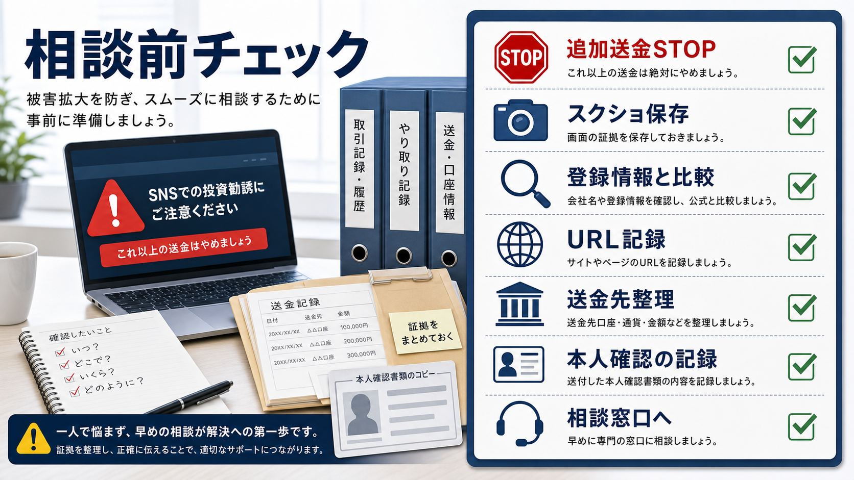 New Mountain Capital詐称勧誘の相談前チェックリスト