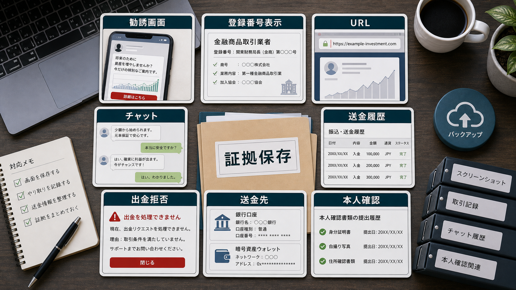 New Mountain Capital詐称勧誘で保存すべき証拠