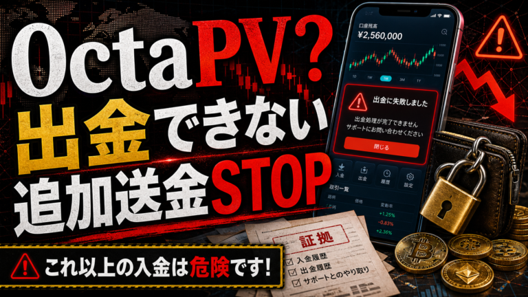 OctaPVに投資詐欺の疑い？octapv.topの出金トラブル・登録情報の確認ポイントを解説