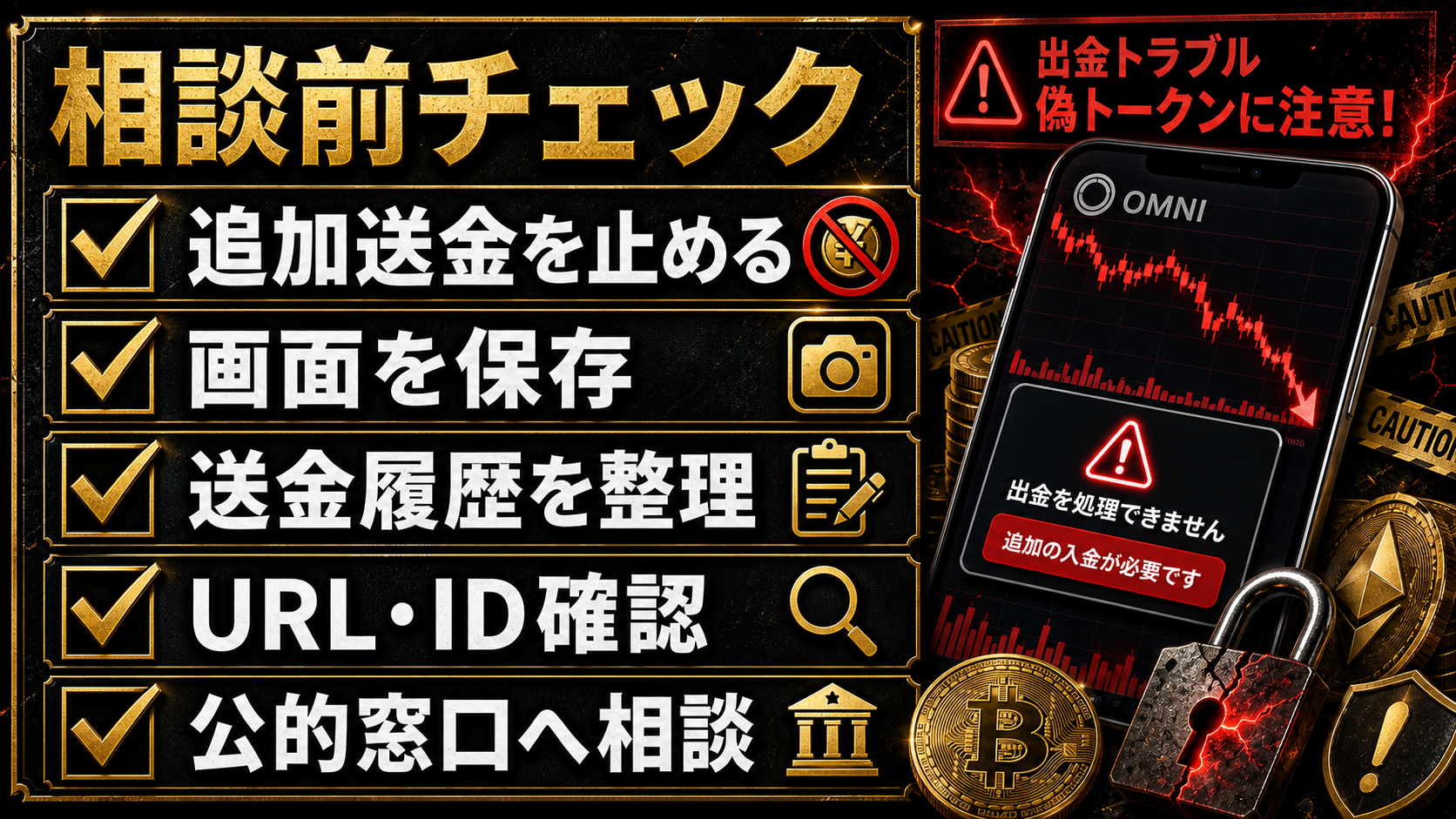 OMNIの出金トラブル相談前チェックリスト