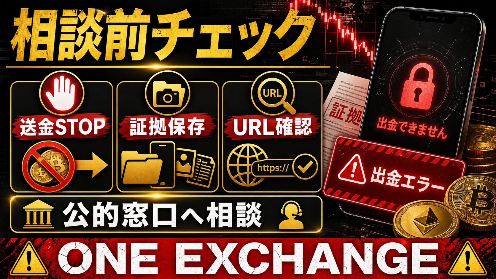 ONE EXCHANGEの出金トラブル相談前チェックリスト