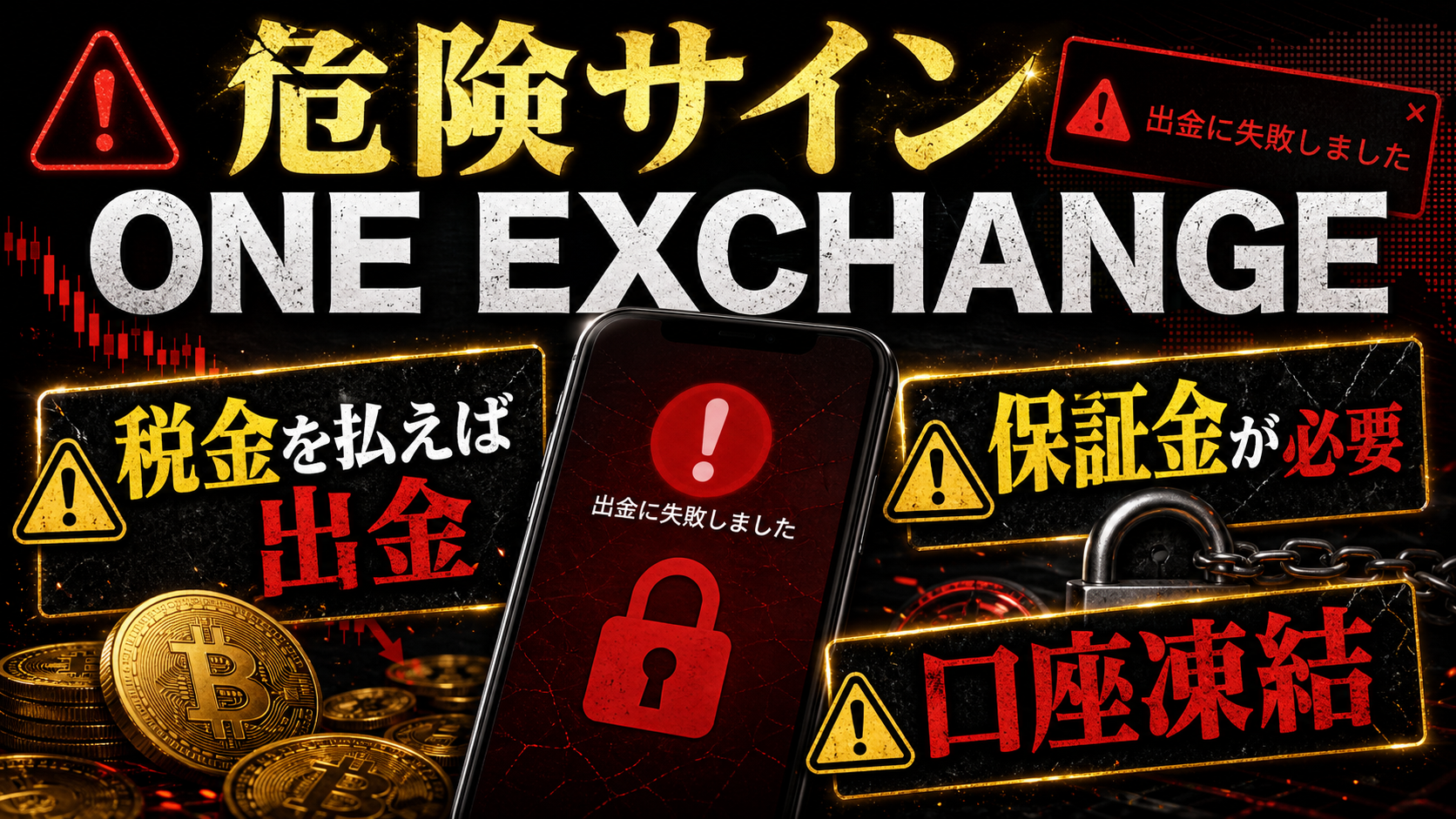 ONE EXCHANGEの出金トラブルで注意したい危険サイン