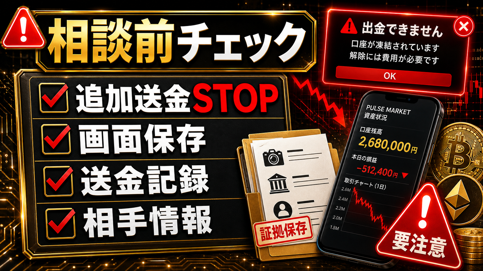 PULSE MARKETの出金トラブル相談前チェックリスト