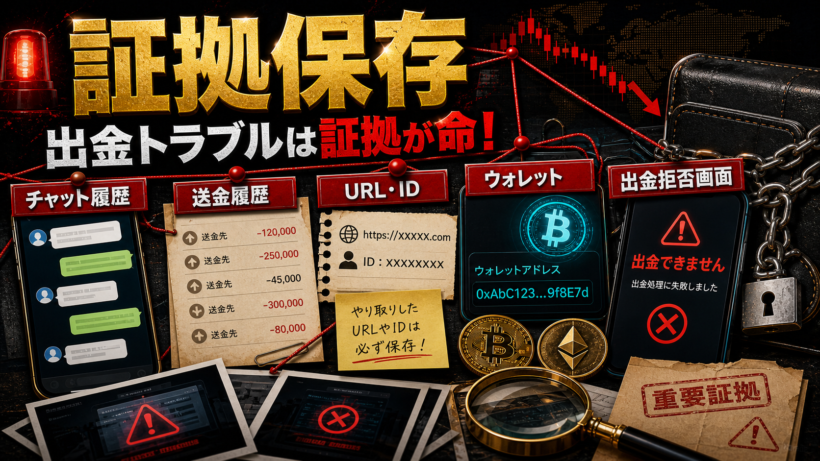 Queen Traderの出金トラブルで保存すべき証拠