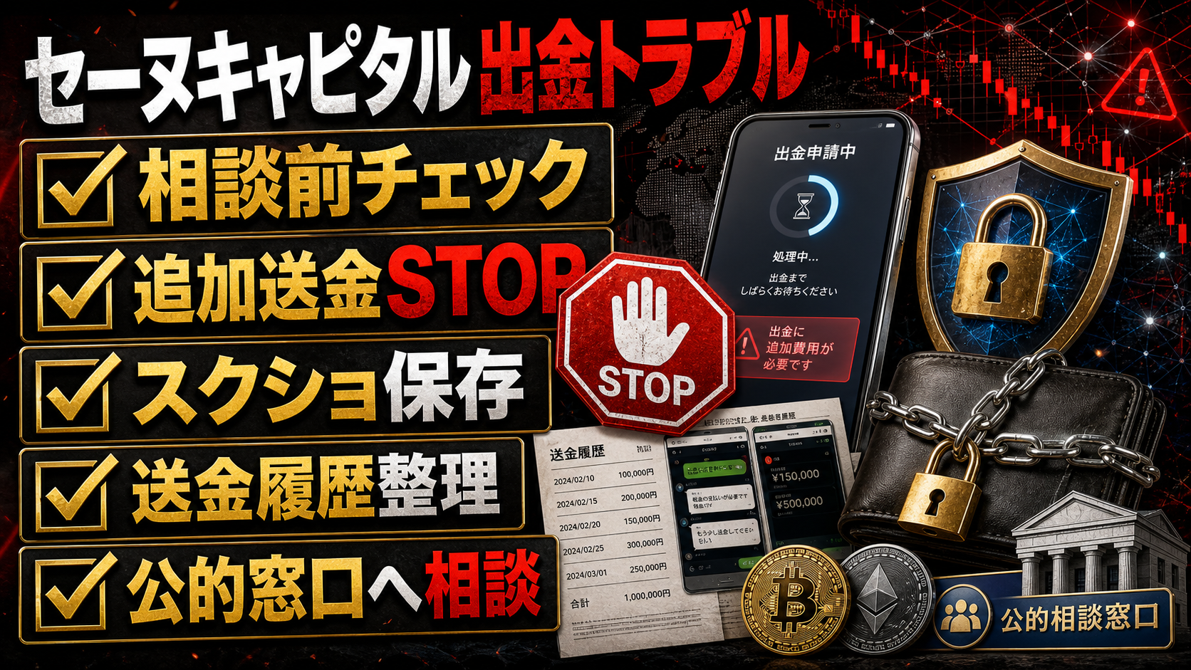 Seine Capitalを名乗る出金トラブルの相談前チェックリスト