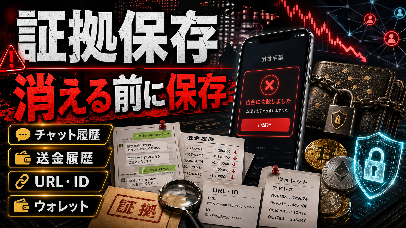 Seine Capitalを名乗る出金トラブルで保存すべき証拠