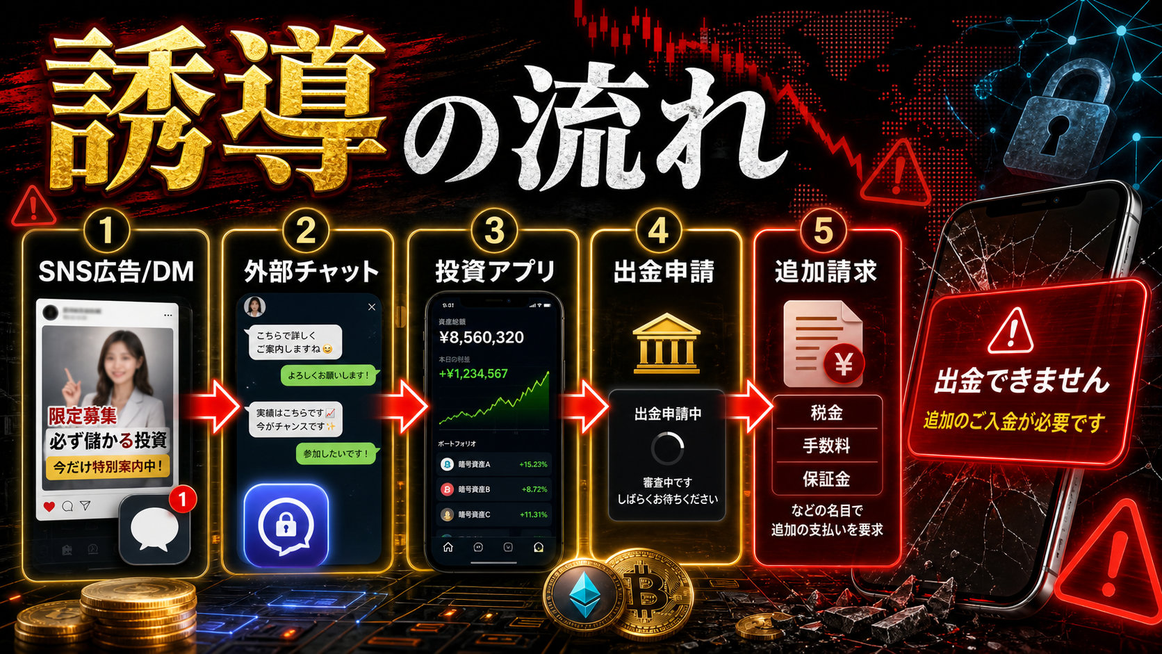 Seine Capitalを名乗るSNS投資勧誘から出金拒否までの流れ