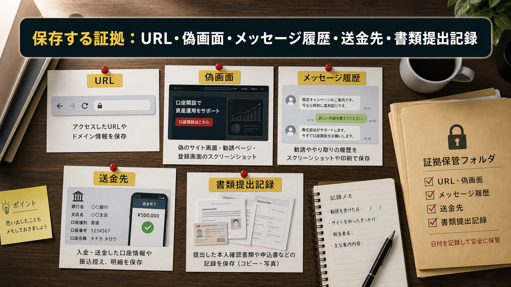 四国アライアンス証券を装った偽サイトで保存したい証拠
