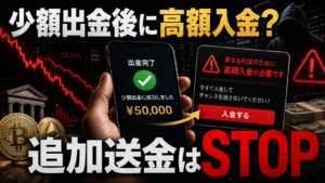 投資詐欺で少額だけ出金できた後に高額入金を求められた時の注意点