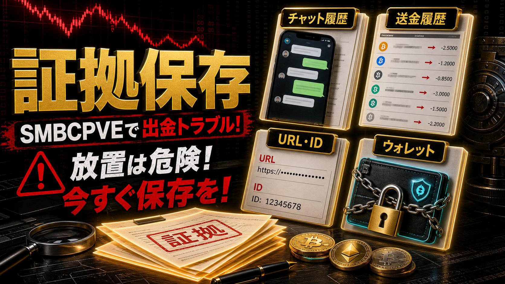 SMBCPVEの出金トラブルで保存すべき証拠
