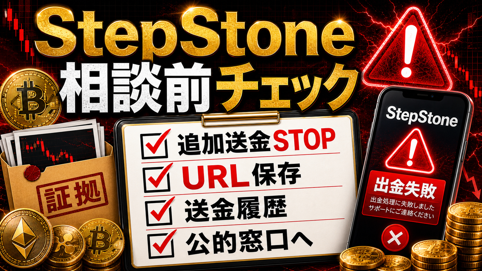 StepStoneの出金トラブル相談前チェックリスト