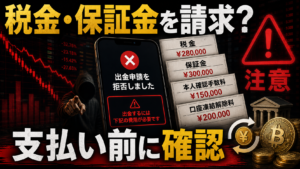 投資詐欺で税金・保証金・認証費用を請求された時の対処法