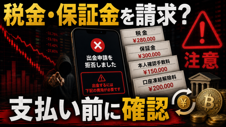 投資詐欺で税金・保証金・認証費用を請求された時の対処法