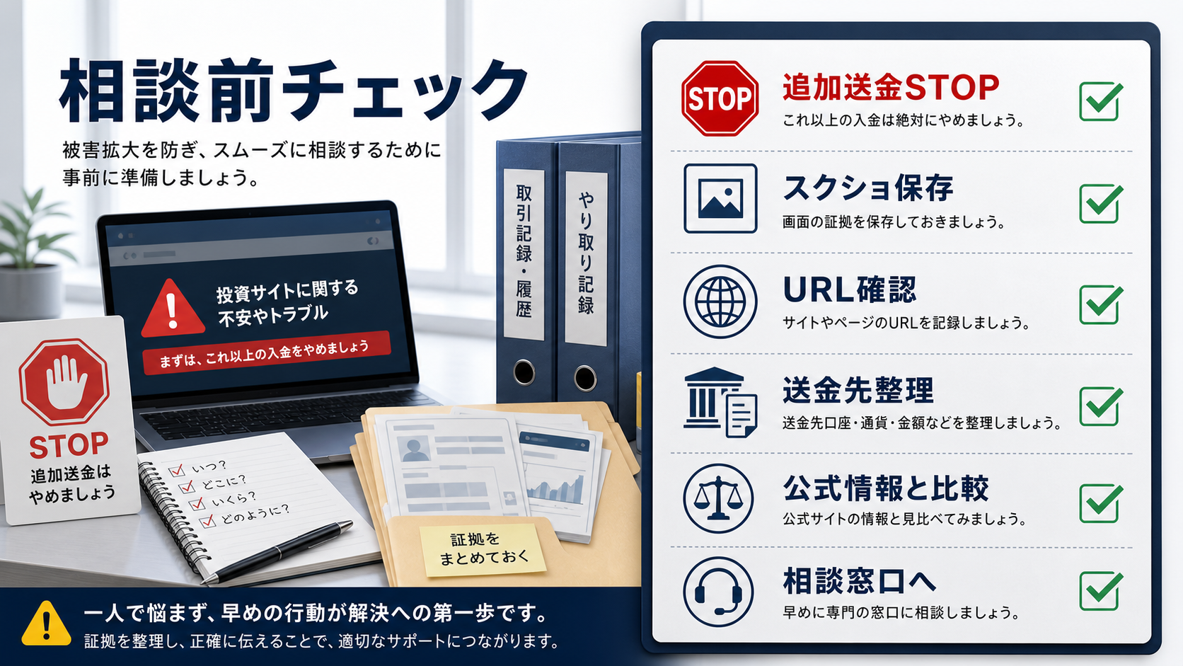 Wisdompoint Capital偽サイトの相談前チェックリスト